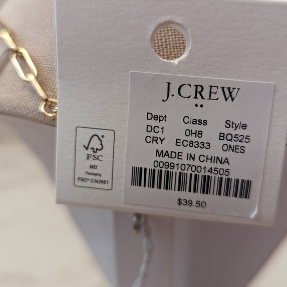 J.Crew Factory Crystal and Gold Layering Necklace - Picture 5 of 8